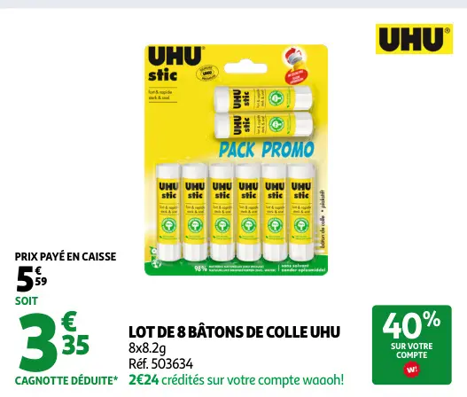 Offre: Bâtons de colle