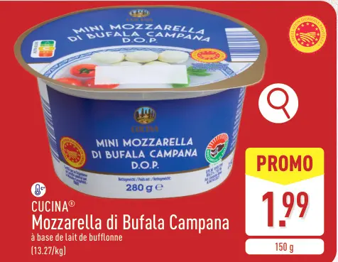 Offre: Mini Mozzarella di Bufala Campana