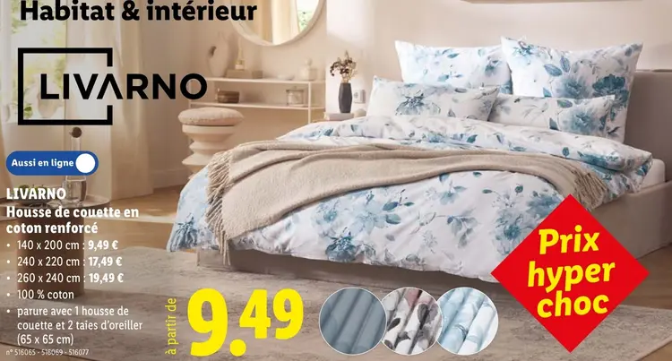 Offre: Housse de couette en coton renforcé