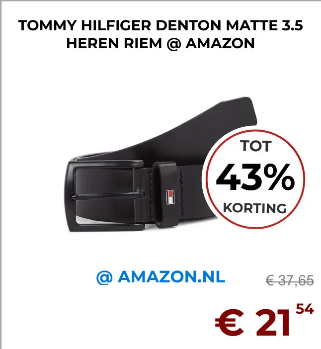 Aanbieding: Denton matte 3.5 heren riem