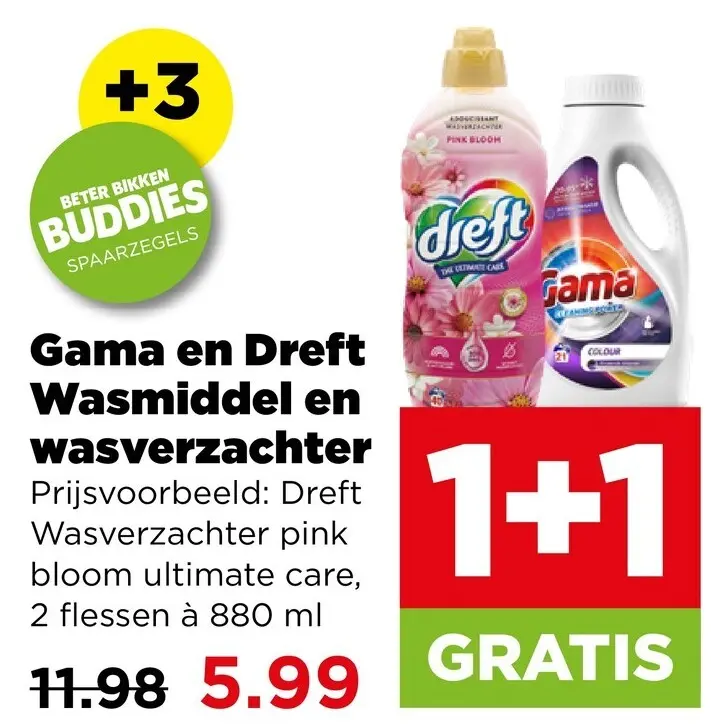 Aanbieding: Wasmiddel en wasverzachter