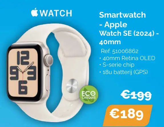 Promotie: Smartwatch - Apple Watch SE (2024) - 40mm