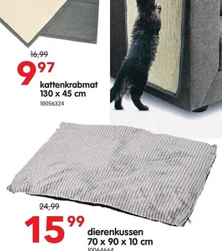 Aanbieding: kattenkrabmat