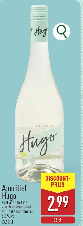 Promotie: Aperitief Hugo