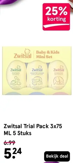 Aanbieding: Trial Pack 3x75 ML 5 stuks