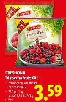 Promotie: Diepvriesfruit XXL