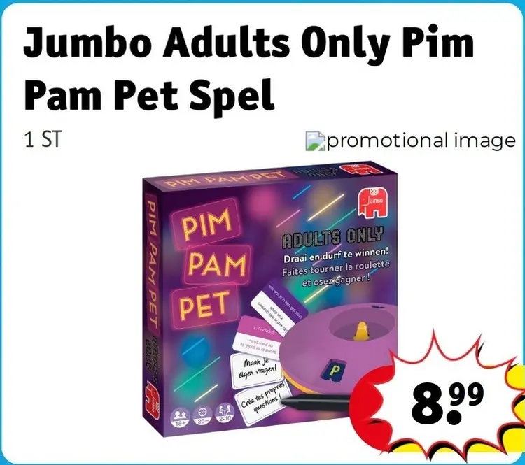 Aanbieding: Adults Only Pim Pam Pet Spel