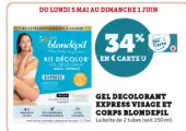 Aanbieding: GEL DECOLORANT EXPRESS VISAGE ET CORPS