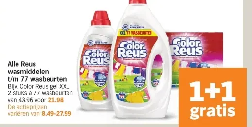 Aanbieding: Alle Reus wasmiddelen