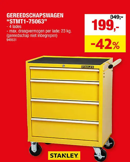 Aanbieding: Gereedschapswagen "stmt1-75063"