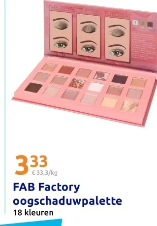 Aanbieding: FAB Factory oogschaduwpalette