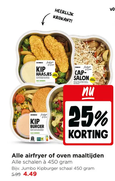Aanbieding: Alle airfryer of oven maaltijden
