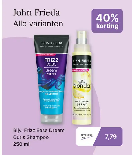 Aanbieding: John Frieda Alle varianten