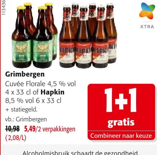 Promotie: Grimbergen Cuvée Florale