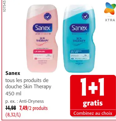 Offre: Tous les produits de douche Skin Therapy