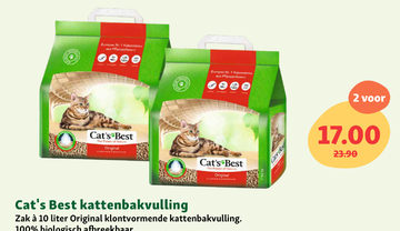 Aanbieding: Cat's Best kattenbakvulling