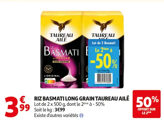 Promotie: Riz basmati long grain