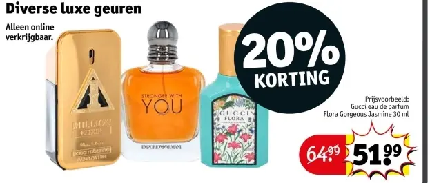 Aanbieding: Gucci eau de parfum Flora Gorgeous Jasmine