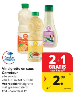 Aanbieding: Vinaigrette en saus