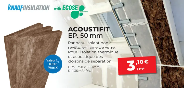 Offre: Acoustifit EP. 50 mm