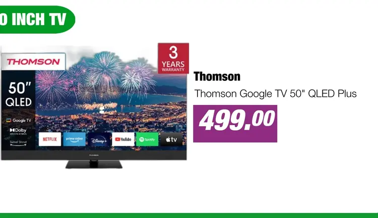Aanbieding: Thomson Google TV 50" QLED Plus
