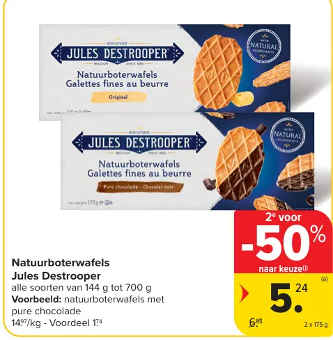 Promotie: Natuurboterwafels