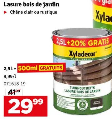 Offre: Lasure bois de jardin