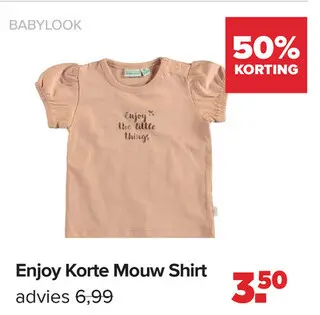 Aanbieding: Enjoy Korte Mouw Shirt