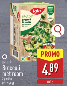Promotie: Broccoli met room