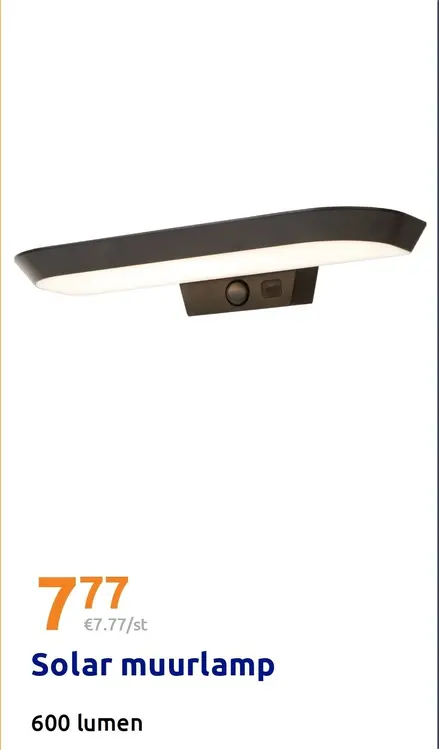 Aanbieding: Solar muurlamp