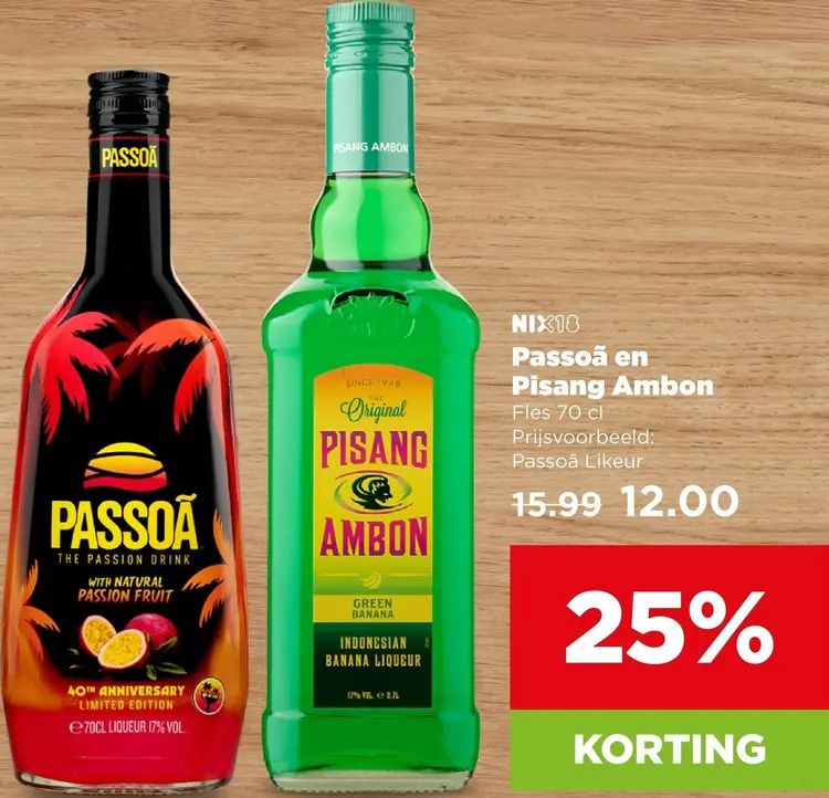 Aanbieding: Passoã en Pisang Ambon