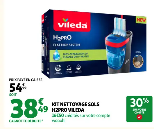 Offre: Kit nettoyage sols h2pro