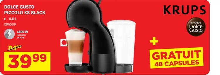 Offre: Dolce gusto piccolo xs black