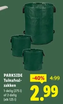 Aanbieding: Tuinafvalzakken
