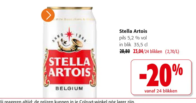 Promotie: Stella Artois