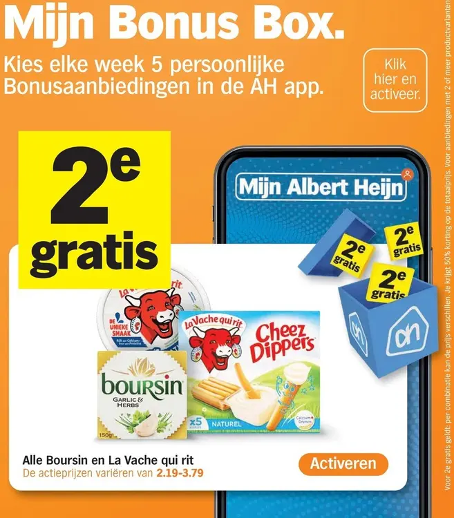 Aanbieding: Alle Boursin en La Vache qui rit