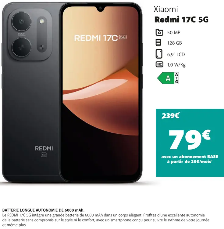 Offre: Redmi 17C 5G