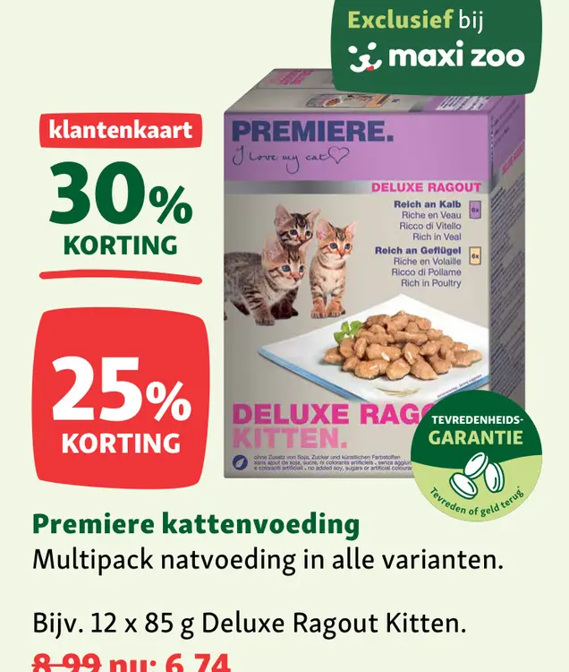 Aanbieding: Premiere kattenvoeding