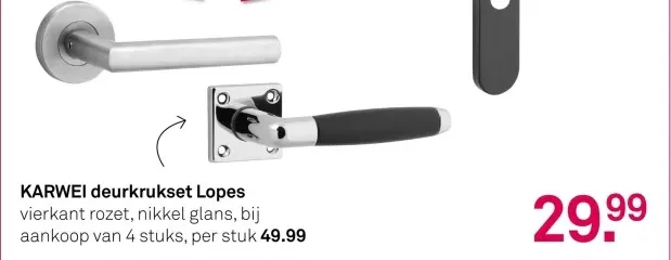 Aanbieding: deurkrukset Lopes