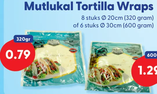 Aanbieding: Mutlukal Tortilla Wraps