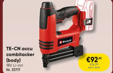 Promotie: TE-CN accu combitacker