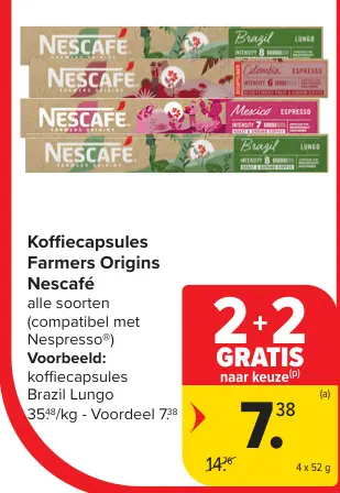 Aanbieding: Koffiecapsules Farmers Origins