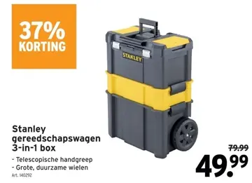 Aanbieding: Stanley gereedschapswagen 3-in-1 box