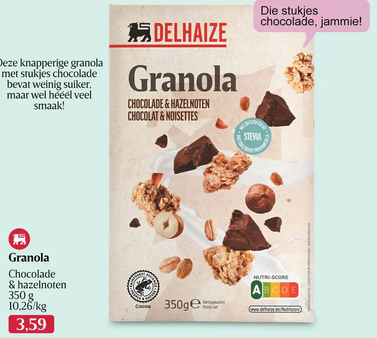 Promotie: Granola Chocolade & hazelnoten