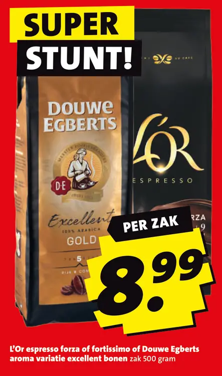 Aanbieding: espresso forza of fortissimo of Douwe Egberts