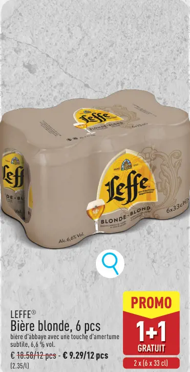 Offre: Bière blonde