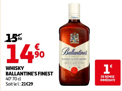 Offre: Whisky Ballantine's Finest