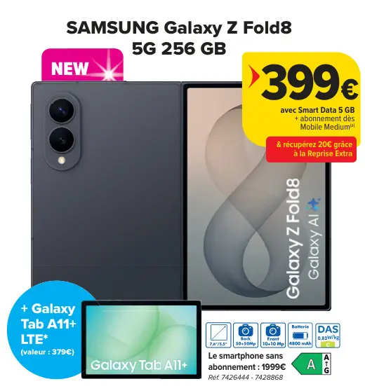 Offre: Galaxy Z Fold8 5G 256 GB