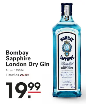 Aanbieding: Bombay Sapphire London Dry Gin