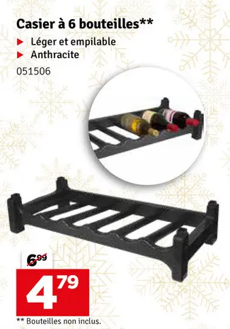 Offre: Casier à 6 bouteilles